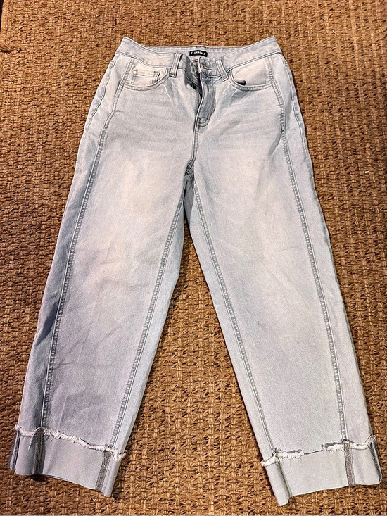 Flamingals Denim - Flamingals Ankle-Cropped Jeans in Blue